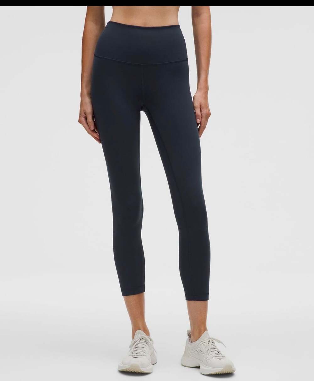 Lululemon Align High-Rise Crop Size 2 Navy Blue Leggings